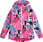 4F Girls' Multicolor Waterproof Hooded Jacket | JKUD002