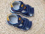 Boys' Metallic Blue Closed-Toe Sandals | AB233D.BLUE