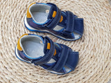 Boys' Metallic Blue Closed-Toe Sandals | AB233D.BLUE