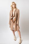 Women's Spring Light Brown Italian-style Blazer - Coat | 2C22-LBR