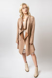 Women's Spring Light Brown Italian-style Blazer - Coat | 2C22-LBR