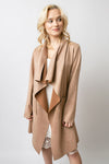 Women's Spring Light Brown Italian-style Blazer - Coat | 2C22-LBR