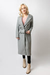 Women's Gray Long Coat | W-107-G