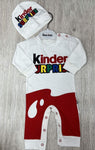 Baby Bodysuit and Beanie Set with Kinder Surprise Print | HAL-216