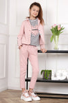 Girls' Light Pink Short Blazer | Q-004