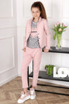 Girls' Light Pink Short Blazer | Q-004