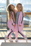 Girl's Pink Long Printed Sweatshirt  | Q-007