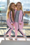 Girl's Pink Long Printed Sweatshirt  | Q-007