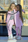 Girl's Pink Printed Pants | Q-008