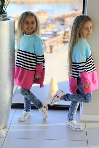 Girl's Multicolor Sweatshirt  | Q-010