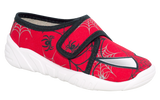 Red Graphic School Slippers | KRZYS-R