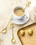 Set of Three Golden Dollar Spoons | GB-041