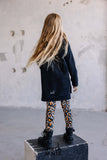 Girls' Black Tunic with Mash Mnie Print  | S-139