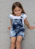 Mash Mnie Girls' Soft Blue Jeans Short Overalls | S-79