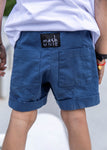 Boys' Blue Soft Cotton Jeans Shorts | S-83