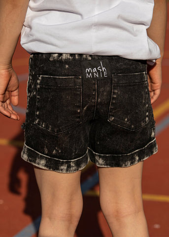 Mash Mnie Girls' Soft Graphite Jeans Shorts | S-80