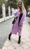 Lilac Fuzzy Knitted Cardigan | MIA