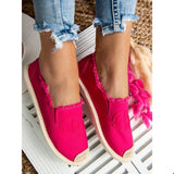 Women's Fuchsia CC Espadrilles Slip-On Flats | NB273P