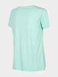 4F Womens' Mint V-neck T-shirt | TSD002-Mi