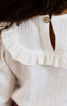 Girls' White Muslin Shirt | C-COLLECTION-2