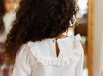 Girls' White Muslin Shirt | C-COLLECTION-2