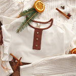 Boys' White and Light Brown Shirt | C-COLLECTION-4