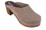 Gray Heeled Clogs - DREWNIAKI | OS12-G