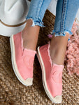 Women's Peach CC Espadrilles Slip-On Flats | NB273-C