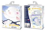 100% Cotton Kids' Duvet Set with White Bunny Print - 100 x 135 cm | FAR-083