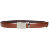 Wojas Brown Leather Belt with Plaque Buckle | 797452