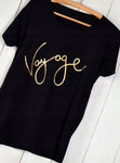 Classic 100% Cotton Italian T-Shirt with Voyage Print | HAL-190