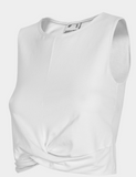 4F Womens' White Crop Top | 012-10S