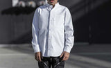 Boys' White Long Sleeve Shirt with Stand-up Collar | S-120