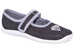 Zetpol Graphite Sneakers with Diamond Embroidery | WIKTORIA-GRA
