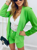 Juicy Green Blazer and Shorts Set | 43B164-NGR