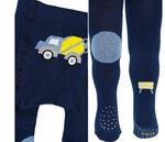 Yo! Boys' Multicolor Cotton Printed NON-SKID Tights | AR-25-B