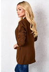 Italian Style Chocolate Brown Blazer | HAL-147-B