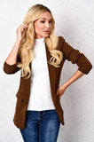 Italian Style Chocolate Brown Blazer | HAL-147-B