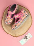 Befado Salmon School Slippers with Panda Pattern FLEXI | 528P052