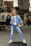 Girls' Blue Jeans Jacket | S-86