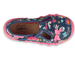 Befado Dark Blue School Slippers | 110P456