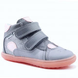 Bartek Girls' Gray Prophylactic Leather Ankle Sneakers | W-11702-006