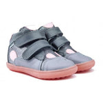 Bartek Girls' Gray Prophylactic Leather Ankle Sneakers | W-11702-006