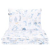White Bedding Set with Sea Animals Pattern 100x135 | MMT-19
