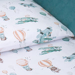 White Bedding Set with Balloons Pattern 100x135 | MMT-16