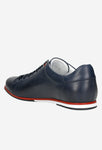 Wojas Dark Blue Leather Sneakers | 807156