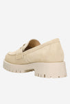 Wojas Beige Leather Loafers | 46124-64