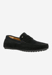 Wojas Black Casual-Style Leather Loafers | 10116-61