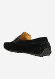 Wojas Black Casual-Style Leather Loafers | 10116-61