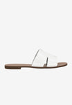 Wojas White Leather Slide Sandals  | 7400850